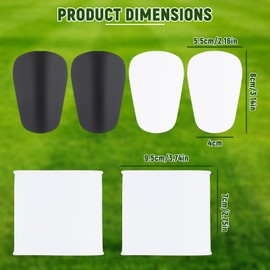 Mini Shin Pads for Football, 2 Pairs Shin Pads, Non-Slip with Shin Pad Holder, Lightweight and Compact, Tear-Resistant, Washable, Protective Football Equipment for Teenagers and Girls