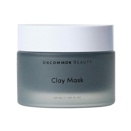 Uncommon Beauty Clay Mask - Purifying and Hydrating Charcoal Powder Face Mask - All Skin Types, Vegan, Cruelty Free, Fragrance Free, 1.69 FL OZ