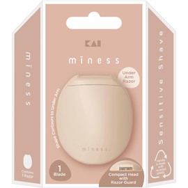 Kai Miness Under Arm Razor, Gentle Beauty Groomer for Hair Removal, Ideal for Sensitive Skin, Japanese Steel Removes Underarm Hair