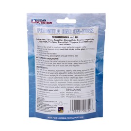 Ocean Nutrition Fish Food Formula One On-Disk - All-Natural Fish Food for Saltwater Carnivore, Tangs, Angels, Clownfish, High Protein (38%), 2.1 oz (60 g), Large Size