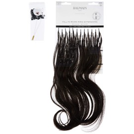 Balmain Micro Ring Extensions Human Hair 50 Pieces 40 cm Length Colour Dark Brown #3