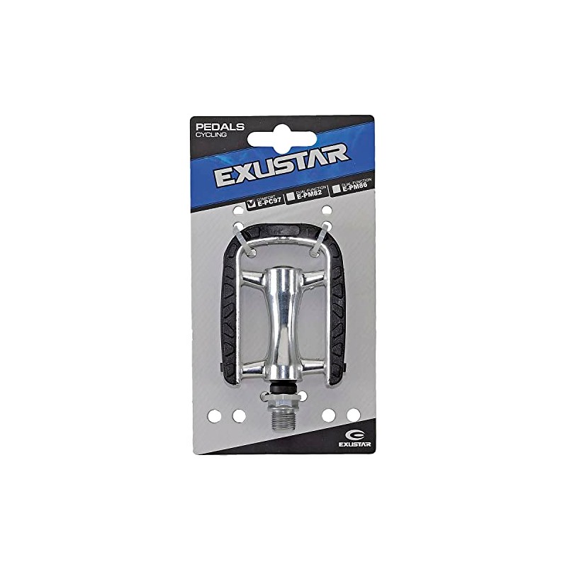 Exustar E-PC97 Non-Slip Pedal - Silver/Black