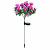 2-Pack Solar Azalea Flower Garden Lights, IP65 Waterproof Outdoor Decorative