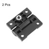 sourcing map 2Pcs Adjustable Torque Hinge, 43x36mm Plastic Countersunk Holes