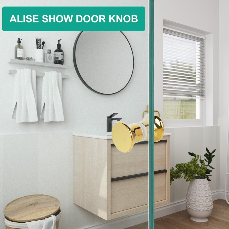 Alise Shower Glass Door Handle,Double Sides Sliding Shower Doors Knob