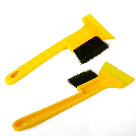 X2 Car Snow Scraper, 2-in-1 Ice Scraper with Snow Brush, Winter Snow Shovel for Car Truck Windshield and Window
