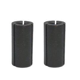 2Pcs 1/2" to 1/4" Router Collet Reduction Sleeve Tool Bit - A3 Carbon Steel Black