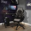 STAPLES Emerge Vortex Bonded Leather Ergonomic Gaming Chair with Lumbar