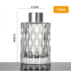 150 ml Glas-Diffusor-Flaschen, leer, transparent, Diffusor-Gläser, Aromatherapie-Behälter, Duftzubehör, Verwendung für DIY-Ersatz, Schilfrohr-Diffusor-Sticks, Sets für ätherische Öle, Handwerk,