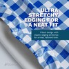 Sorfey Tablecover -Fitted with Elastic, Vinyl with Flannel Back, Fits