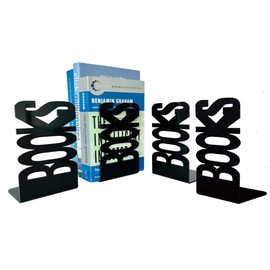 IDEA HOGARE Sujetalibros Organizador Soportes Libros Varios diseños 4 pzas (Books)