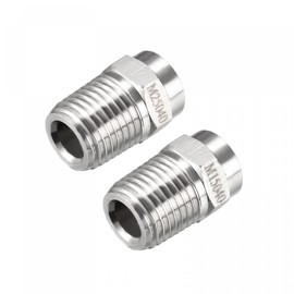 uxcell Pressure Washer Nozzle, 1/4NPT Thread Spray Tip, 2 Pcs (25 Degree, 1.2mm Orifice Diameter) and 2 Pcs (15 Degree, 1.2mm Orifice Diameter)