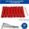 Titanium Spark Plug Wire Sheathing Thermal Protection Insulation Sleeve, 800