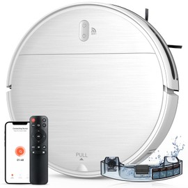 Robot Vacuum and Mop Combo, 2 in 1 Robotic Vacuum Cleaner with Schedule, App/Alexa/Voice Control, Slim 2.87", Self-Charging, Strong Suction & Long Runtime, Ideal for Hard Floor, Pet Hair, Carpet