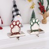 2 Set Snowflake Stocking Holders for Mantle Xmas Silver Snowflake