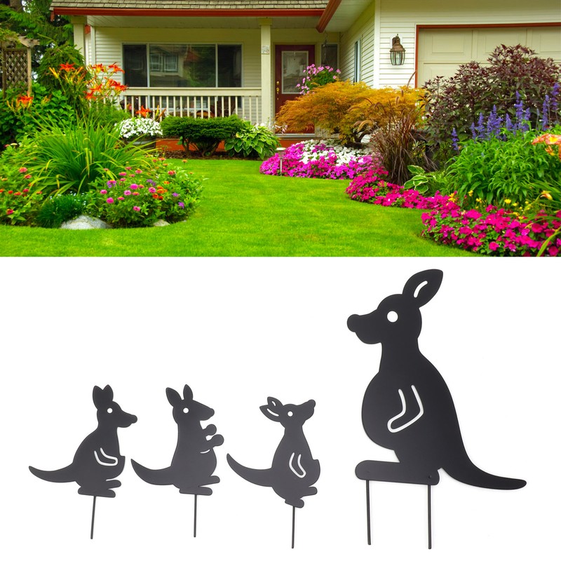 4pcs Iron Art Animal Decoration Ingenious Multi Purpose Kangaroo Plugin