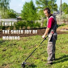 T.TAOMI FM Radio Headphones, Headset for Mowing, Cycling, Jogging, Portable Radio with Rechargeable Battery, LED Display, 3.5mm Jack, Gifts for Seniors Elderly (Black)