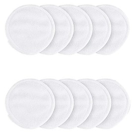 jingfei 10Pcs Make Up Remover Pads Washable Cleansing Cotton Reusable Wipes Microfiber Natural Bamboo Care