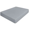 Single fitted sheet, Light Grey Microfibre Bottom Bedsheets Deep Pocket