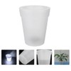 Happyyami Solar Powered Flowerpot Glow in The Dark Planters Led