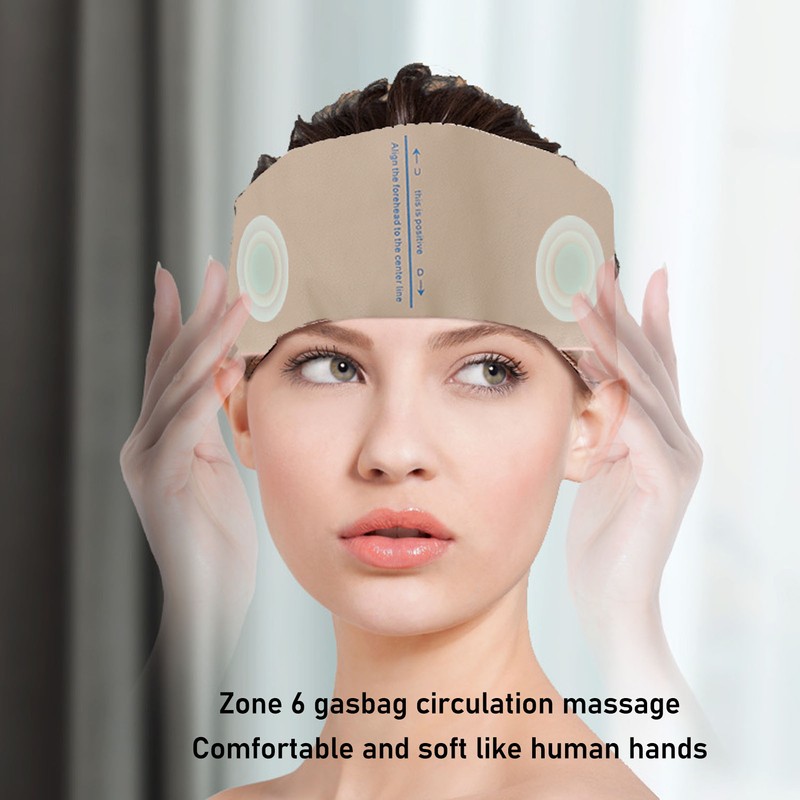 Electronic Air Compression Headband Reduce Soreness Relieve Fatigue Adjustable Air