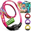 Children's Bicycle Lock with Combination Code - Rainbow - Lightweight