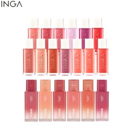 INGA Creamy Velvet Choux Tint & Water Glow Lip Tint Set 2items, Velvet Choux Tint#$%Water Glow Lip Tint:05 Cherry Pie-09 Narcissism
