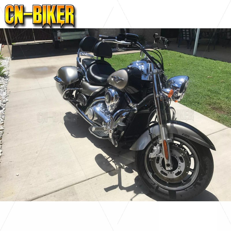 CB Detachable Driver Backrest Kit For 2009-2024 Kawasaki Vulcan 1700