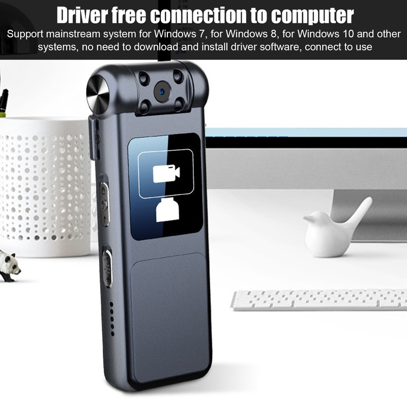 Video Recorder Multifunctional 1080P HD Noise Reduction Motion Detection Small