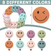 JarThenaAMCS 24 Packs Smile Face Sticky Notes Boho Happy Face