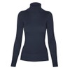 Cielo Women's Solid Basic Stretch Turtleneck Pullover Knit Sweater Navy