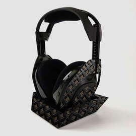 MightySkins Carbon Fiber Skin For ASTRO Gaming A50 Wireless Headphones + Base Station - Black Wall | Protective, Durable Textured Carbon Fiber Finish | Easy To Apply | Made in the USA
