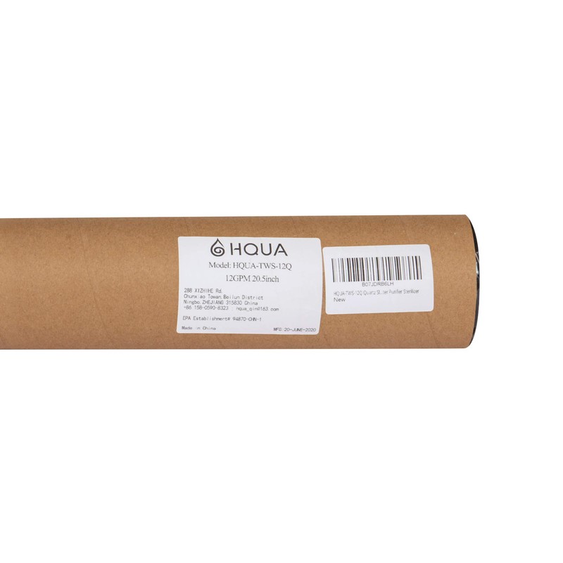 HQUA-TWS-12Q Quartz Sleeve for TWS 12GPM Water Purifier, 4 O-Rings