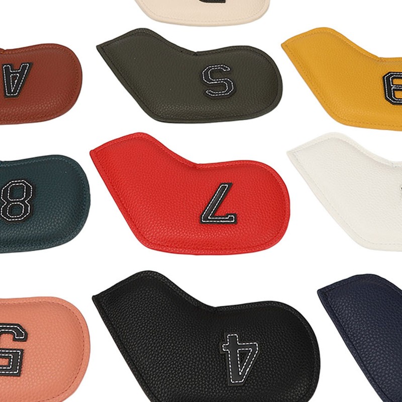 10Pcs Golf Iron Club Head Covers Headcovers Set Golf Iron