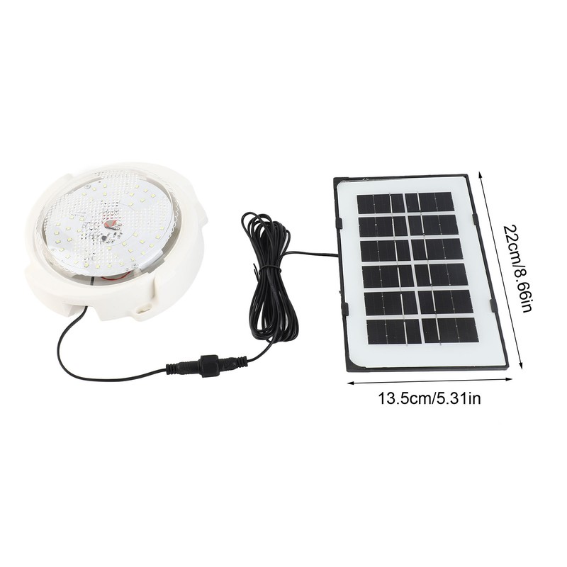 Solar Ceiling Light High Brightness 50LED Timing Solar Shed Lamp
