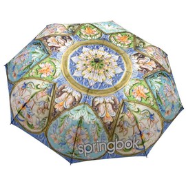 Springbok Timeless Turquoise Compact Travel Size Umbrella