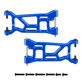 FriHobby Aluminum Front Arm Set Suspension A-Arms for 1/10 Losi Tenacity TT Pro 4WD SCT/DB Pro Upgrades, Replaces LOS234016 (Blue)