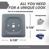 Harbor Gray Square Wall Plate for Ecobee Smart Thermostat Enhanced