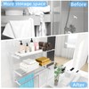 KLJKPA 24 Inch Towel Racks for Bathroom Wall-Mount, 3-Tier, Brushed