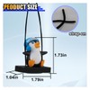 Swinging Penguin Car Pendant, Car Rear View Mirror Charm Decoration,