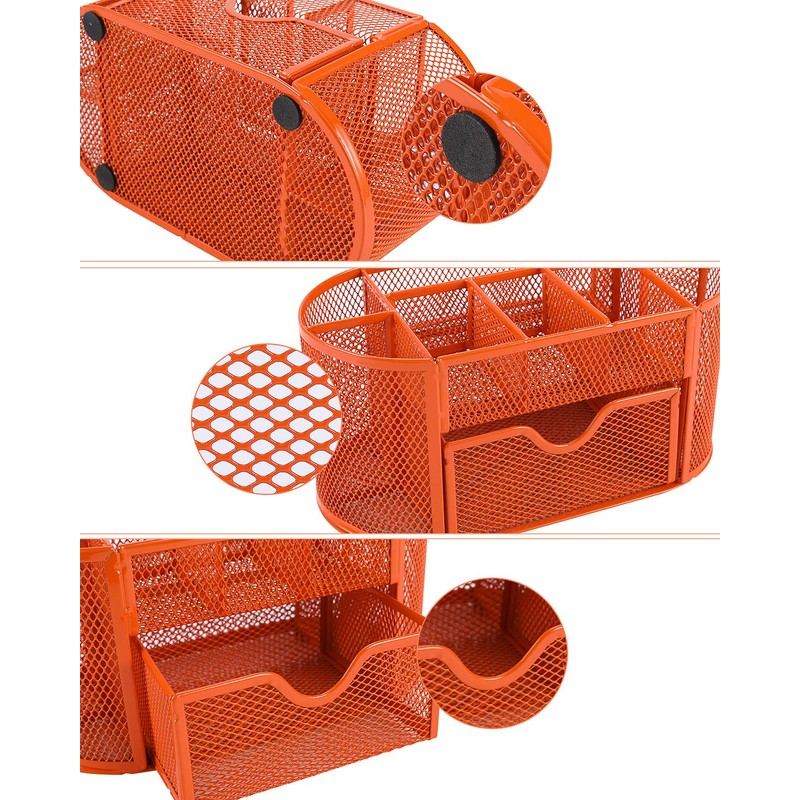 EasyPAG Office Mesh Desk Tidy Versatile Stationery Storage Desktop Organiser