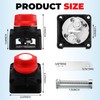 Relaxweex 2 Pcs Battery Disconnect Switch Top Post On/Off 12-48v