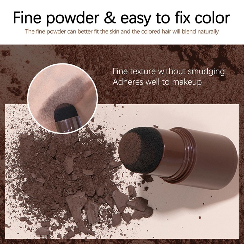 Natural Brown Eyebrow Stamp & Root Touch-Up Powder - Waterproof