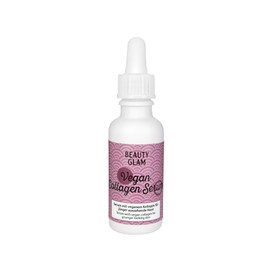 Vegan Collagen Face Serum - Stimulates Collagen Formation | Anti-Ageing Day Cream for Wrinkle Reduction & Skin Firmness Made in Germany, BEAUTY GLAM - Vegan Collagen Serum - 30 ml