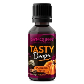 GymQueen Tasty Drops, Pumpkin Spice, Flavour Drops without Calories, 30 ml