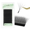 Natuhana Eyelash Extensions, 0.07 D Curl, 9 mm Volume, W-Shaped,