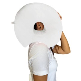 Donut Pillow for Ear Piercings - Comfortable Soft Ear Pillow for Side Sleeping - Reduces Ear Discomfort - Fun Decor, Stuffed Cushion and Toy, 14 Inches by TRUYOND (Pink Icing)