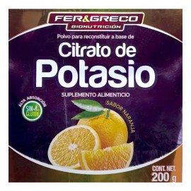 Citrato De Potasio Naranja 200 Grs Fer Y Greco Naranja                                                                                                