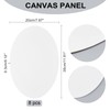 NBEADS 8 Pcs Oval Painting Canvas Panels, Blank Canvas Drawing