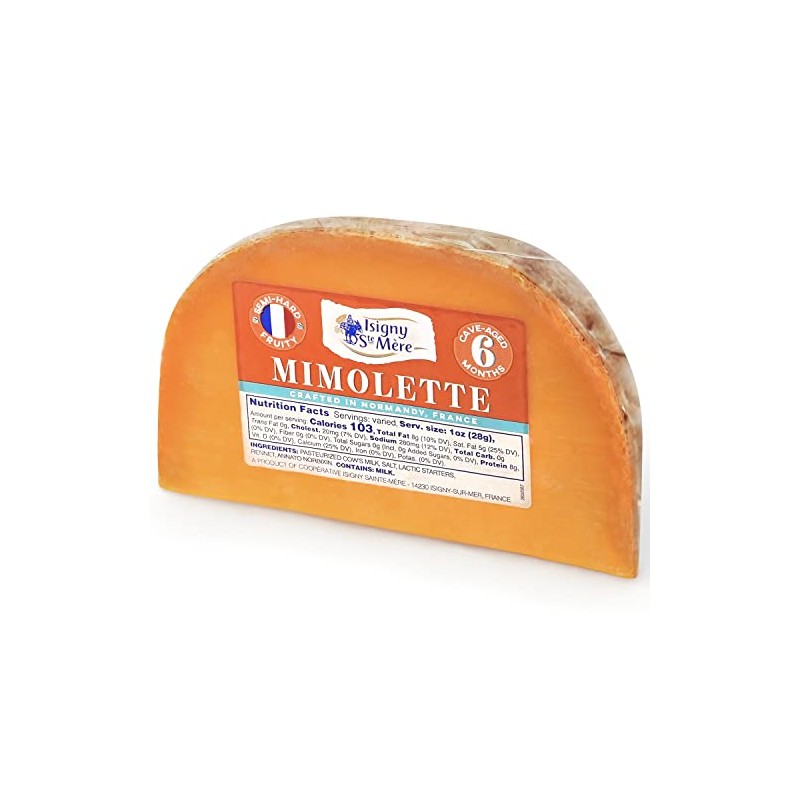 Mimolette French Cheese Aged 12 Months - 7 OZ /